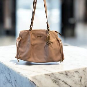 Jessica Simpson Blush Shoulder Bag with Butterfly Charm